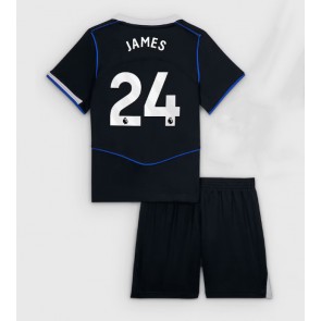 Chelsea Reece James #24 Tredjeställ Barn 2025-26 Kortärmad (+ Korta byxor)